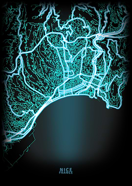 Nice France City Map