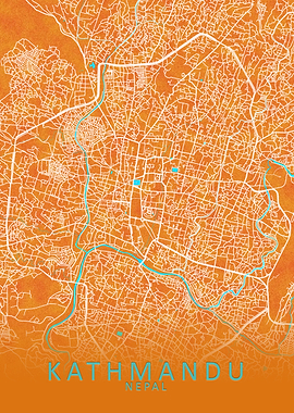 Kathmandu Nepal City Map