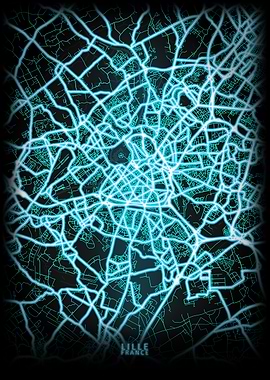 Lille France City Map