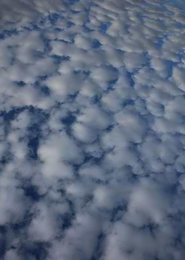 Sky with bubbles clouds