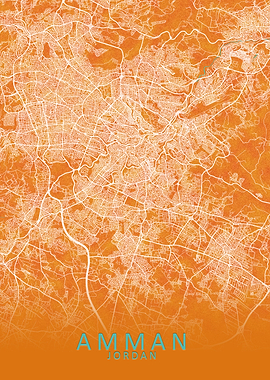 Amman Jordan City Map