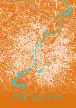 Ahmedabad India City Map