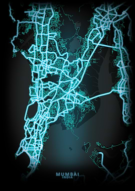 Mumbai India City Map