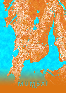 Mumbai India City Map