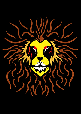 lion color poster