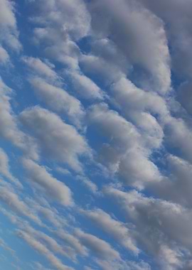 Sky with bubbles clouds