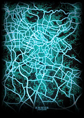 Amman Jordan City Map