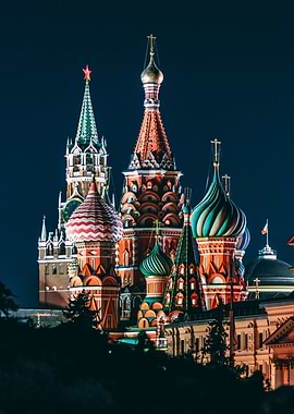 Moscow Russia by night