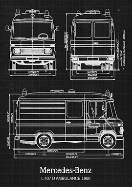 Mercedes Benz L 407 D Ambu