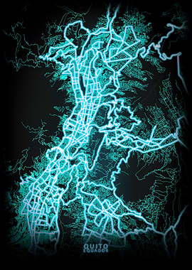 Quito Equador City Map