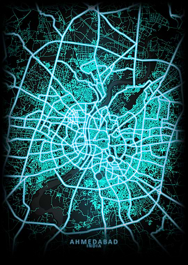Ahmedabad India City Map