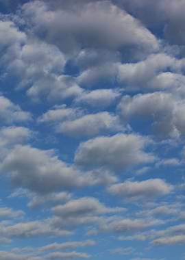 Sky with bubbles clouds