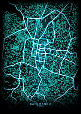 Kathmandu Nepal City Map