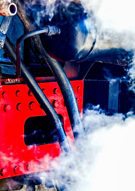 White Cloud Of Hot Steam