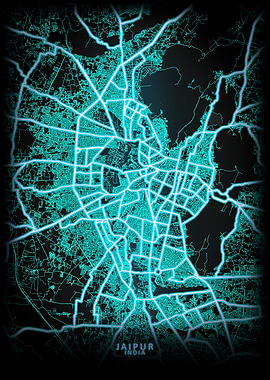 Jaipur India City Map
