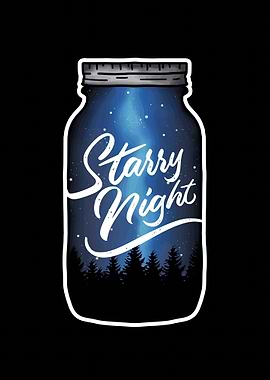 Starry night in the jar