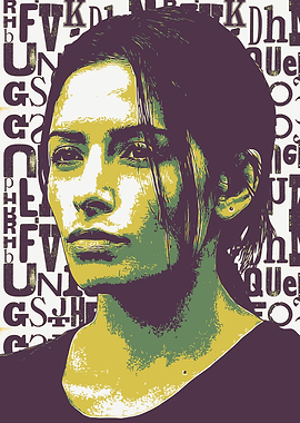 Sarah Shahi Painting Art