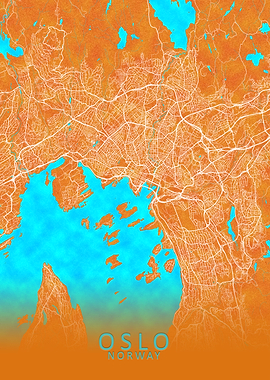 Oslo Norway City Map