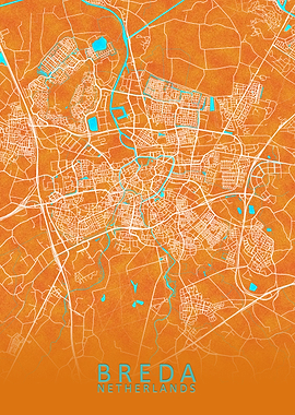 Breda Netherlands City Map