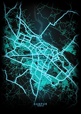 Kanpur India City Map