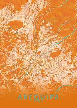 Arequipa Peru City Map