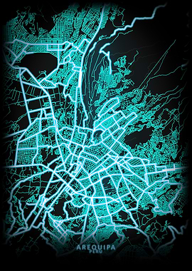 Arequipa Peru City Map