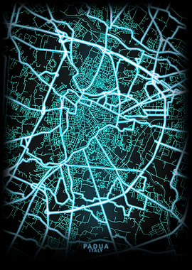 Padua Italy City Map