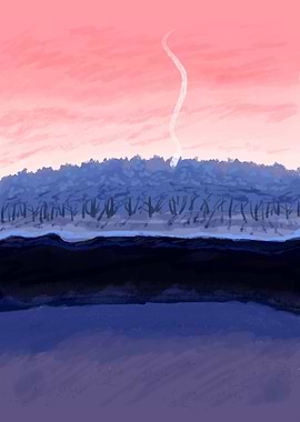 Pink and Blue Forest