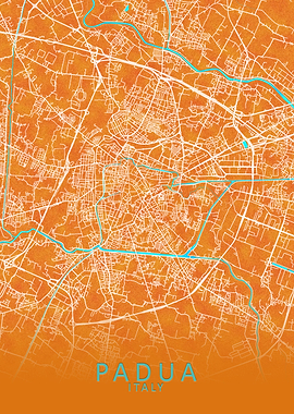 Padua Italy City Map