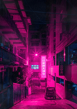 Cyberpunk Neon The Light