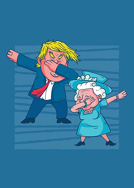 Trump queen dabbing
