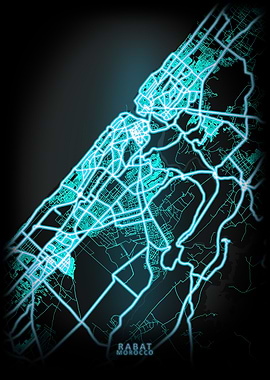 Rabat Morocco City Map