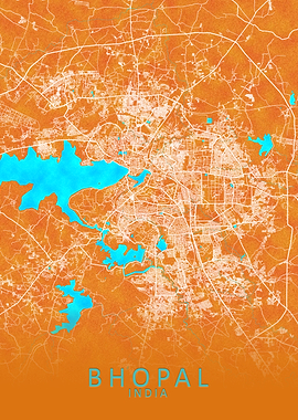 Bhopal India City Map