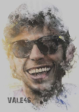 Valentino rossi Ink Smudge