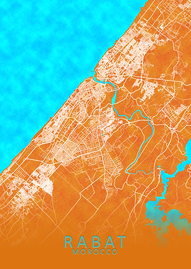 Rabat Morocco City Map
