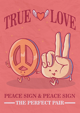 Peace sign and Peace sign