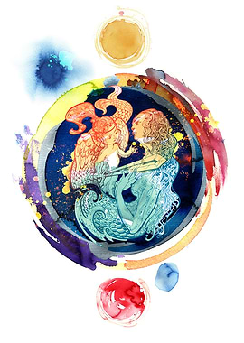 Mermaid Angel Galaxy