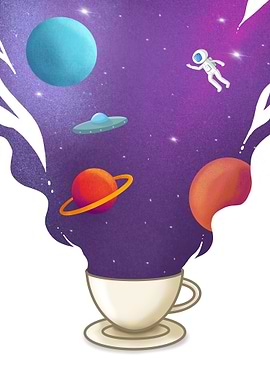 coffee imagine dream world