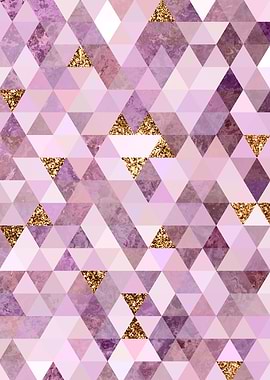 Pink Geometric Pattern
