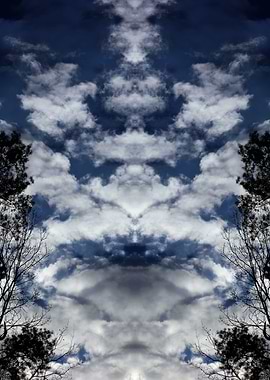 Psychedelic trippy sky