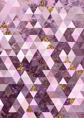 Pink Triangular Pattern