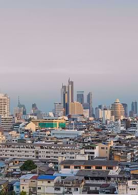Aerial view of Bangkok