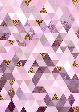 Pink Geometric Pattern