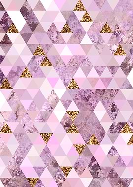 Pink Triangular Pattern