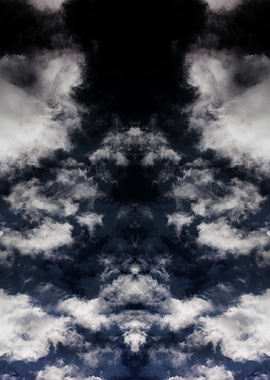 Psychedelic trippy sky