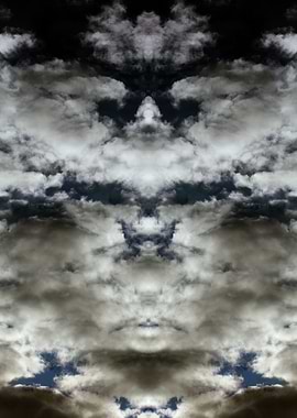 Psychedelic trippy sky