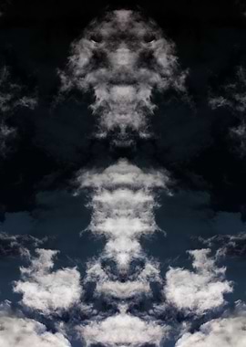 Psychedelic trippy sky