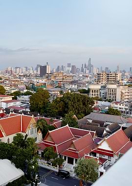 Aerial view of Bangkok