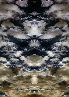 Psychedelic trippy sky