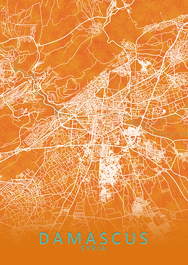 Damascus Syria City Map